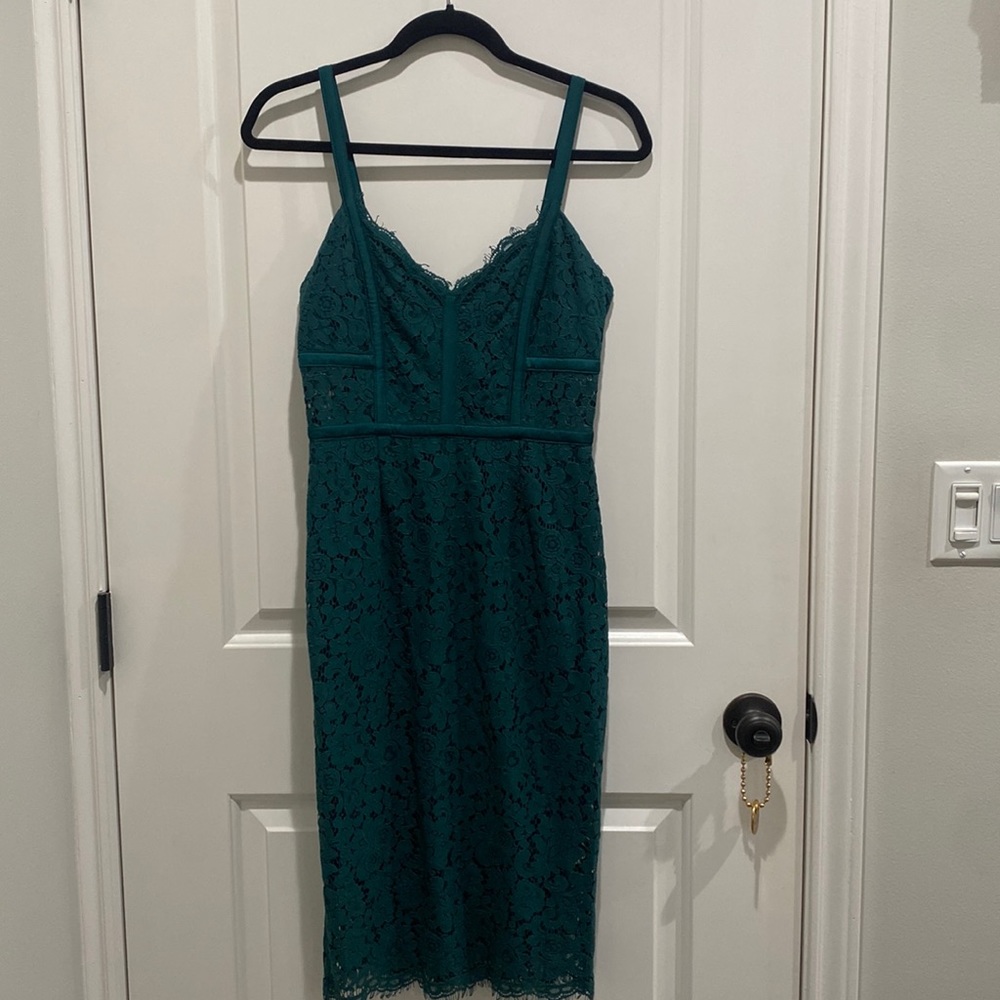 Express Evening Dress Emerald Green Size 6